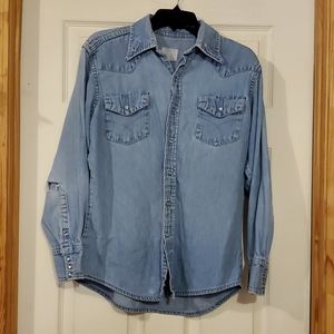 Demin Jean Shirt with snap buttons